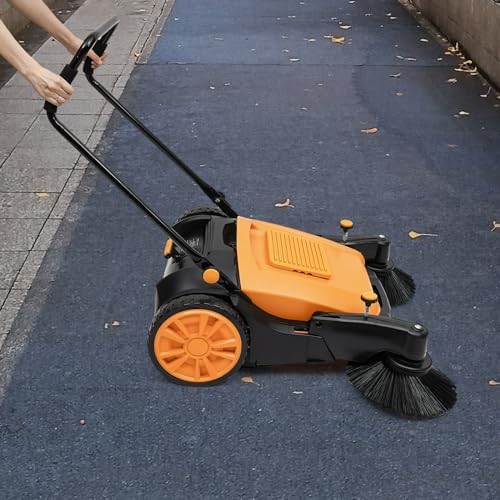 41 Inch Adjustable Handle Hand Push Sweeper for Efficient Cleaning