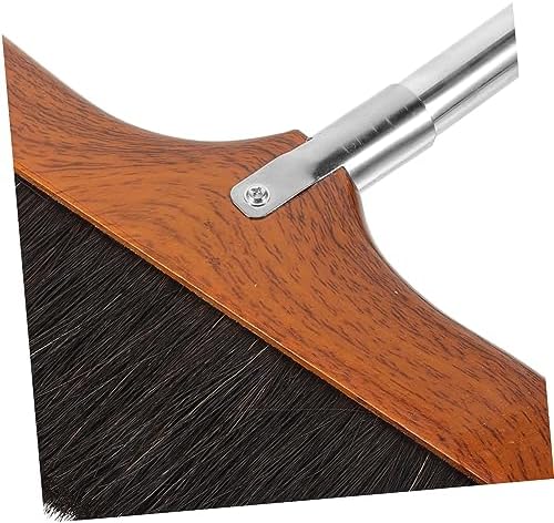 Long Handle Broom with Soft Bristles and Stainless Steel Pole