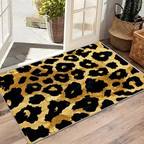 Zoolicious Leopard Print 2x3 Area Rug