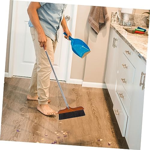Long Handle Broom with Soft Bristles and Stainless Steel Pole