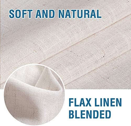 HVERSAILTEX Natural Linen French Door Curtains