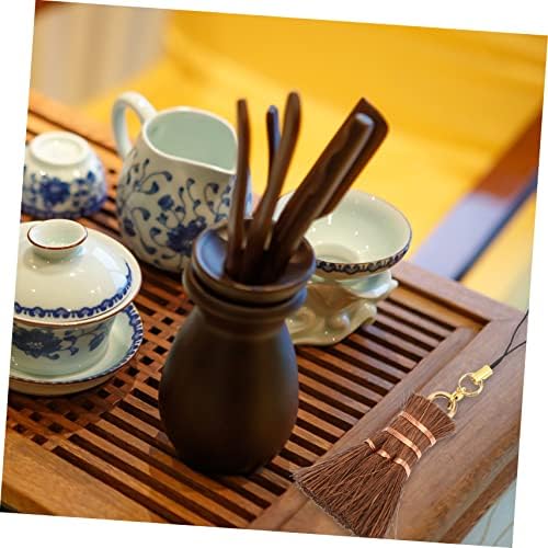 Mini Hand Broom with Ergonomic Handle for Tea Ceremony and Daily Cleaning