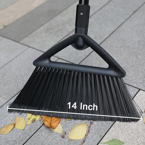 4PCS Heavy-Duty Broom Set for Indoor Outdoor Cleaning