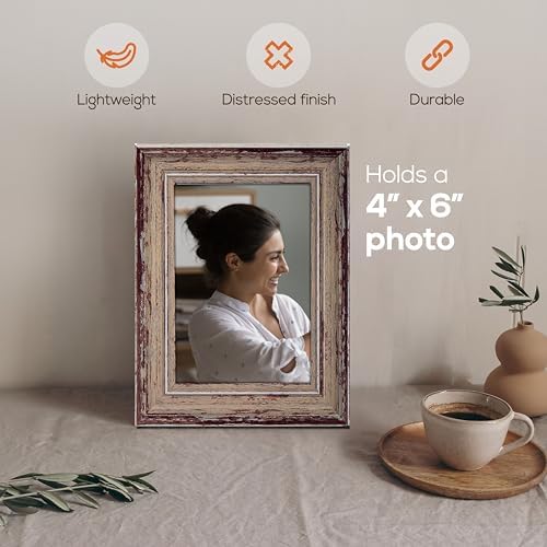 Truu Design Weathered Picture Frame 4x6 Taupe