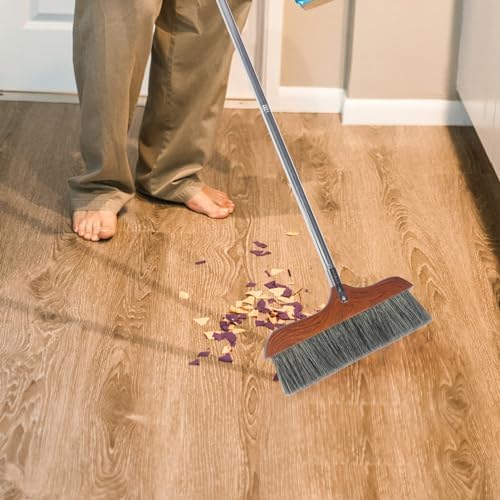 HIAKDOFT Handle Soft Broom Detachable Design