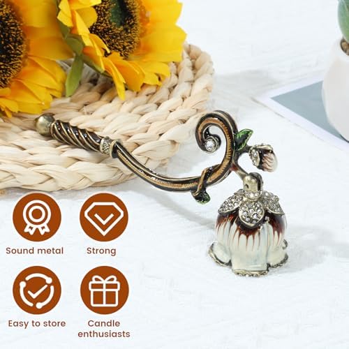 Retro Flower Shape Candle Snuffer with Long Handle