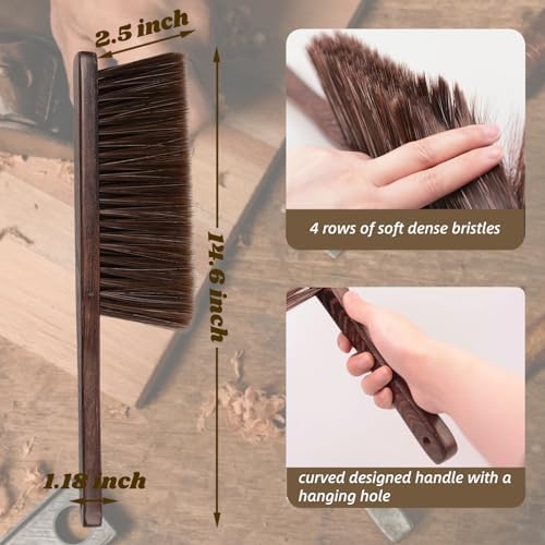 Dazzhues Wooden Dust Brush with Soft Bristles 1