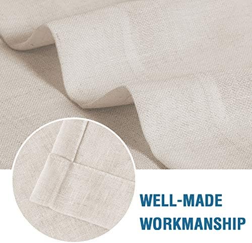 HVERSAILTEX Natural Linen French Door Curtains