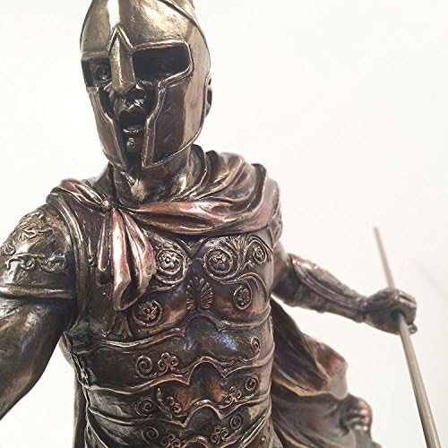 Achilles Unleashed Statue with Spear and Shield