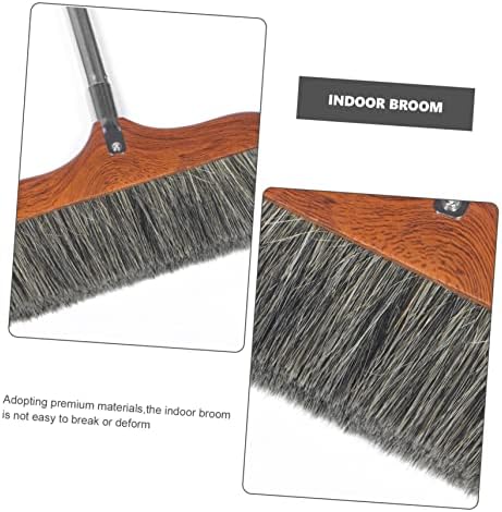 VERDANVERSE Soft Bristle Dust Broom with Stainless Steel Handle