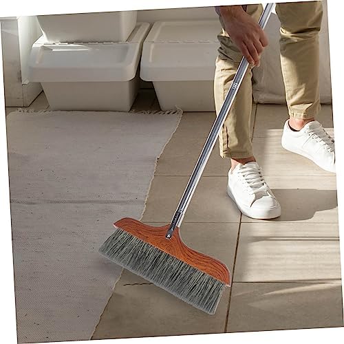 VERDANVERSE Soft Bristle Dust Broom with Stainless Steel Handle