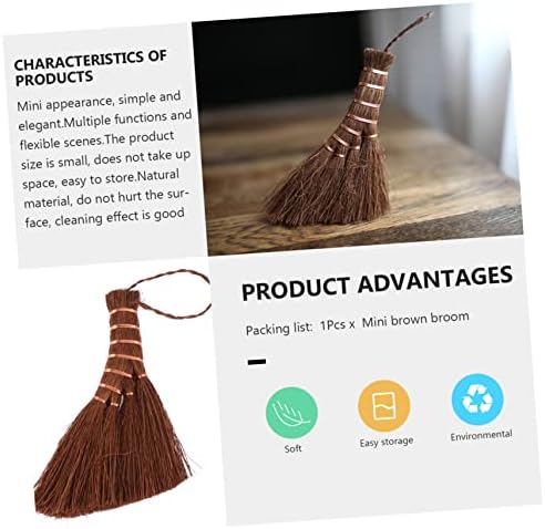 1Pc Hand Broom Natural Palm Design Lightweight for Small Spaces