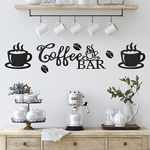 Ferraycle Rustic Metal Coffee Bar Sign Decor