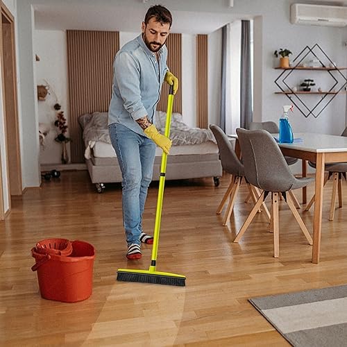 Kiplyki 180-Degree Rotatable Broom and Dustpan Combo Set 1