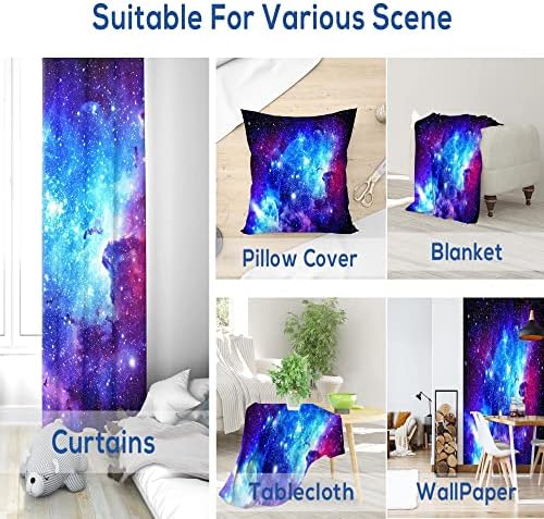Riyidecor Galaxy Nebula Curtains 2 Panels