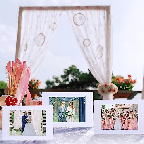 Maitys 100 Piece White Cardboard Photo Frames for 4x6 Inch Inserts
