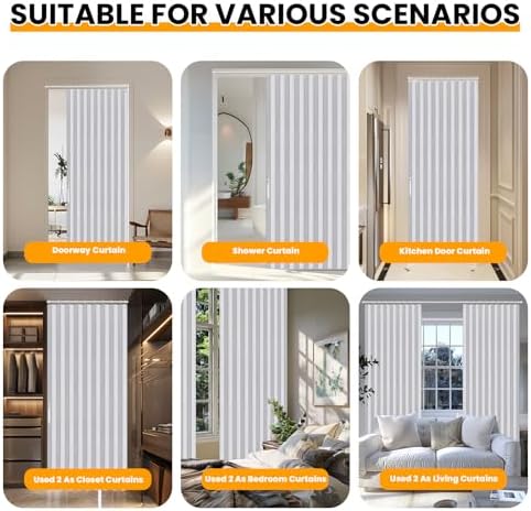 AJAZZ Blackout Magnetic Door Curtain 1 Panel