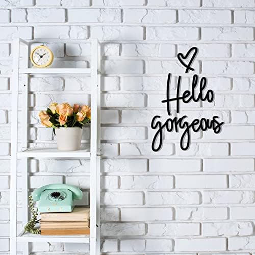 Blulu Hello Gorgeous 3D Wooden Wall Art Set