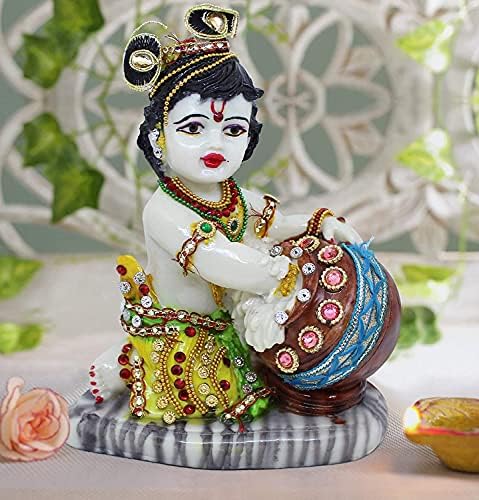 TIED RIBBONS 7 In Baby Krishna Statue Sculpture