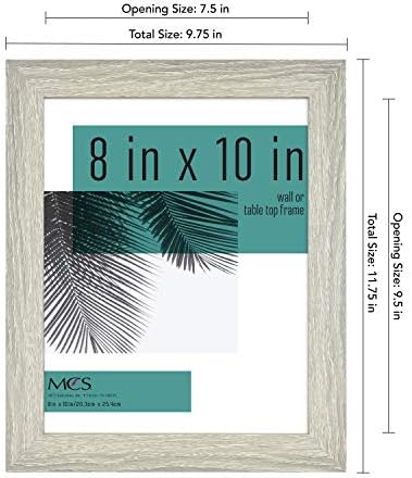 MCS 8x10 Gray Woodgrain Picture Frame 4-Pack 1