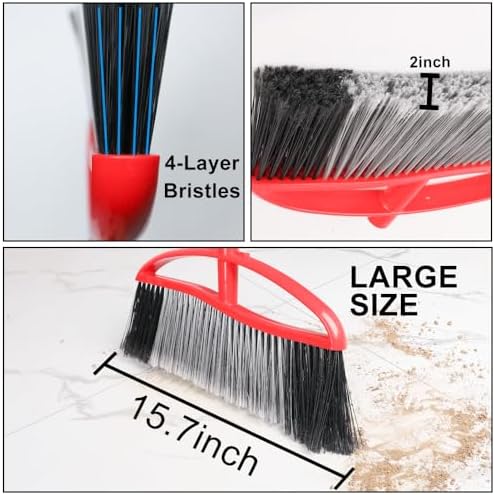 MuLing 157 Heavy Duty Angle Broom with Long Handle