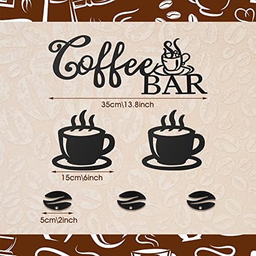 Ferraycle Rustic Metal Coffee Bar Sign Decor