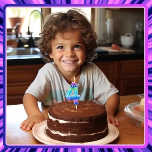 Video Game Birthday Candles with Number 9 Design