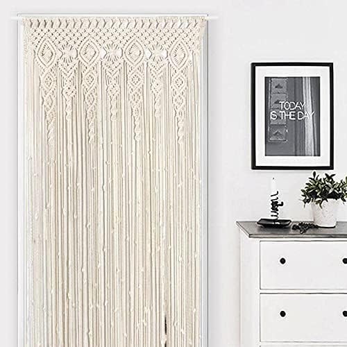 OIHYA Macrame Curtain 40x80 Handmade Boho Decor