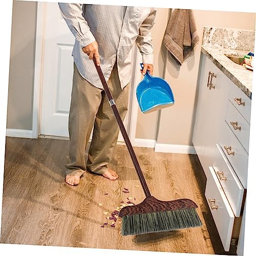 Ipetboom Floor Cleaning Broom Long Handle Heavy Duty Soft Bristle Tool