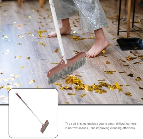 HIAKDOFT Handle Soft Broom Detachable Design