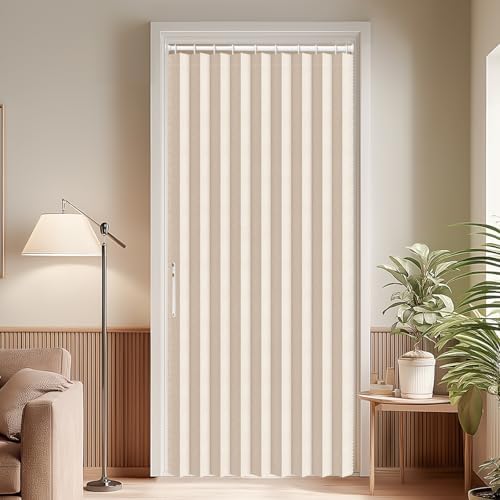 AJAZZ Biscotti Beige Door Curtain 44W x 78L