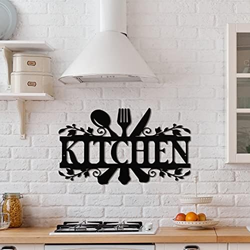 Hotop Black Metal Kitchen Wall Sign 1