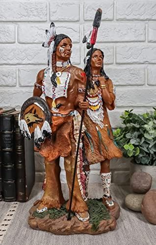 Ebros Gift Tribal Native American Warrior Wife Statue 125 Tall