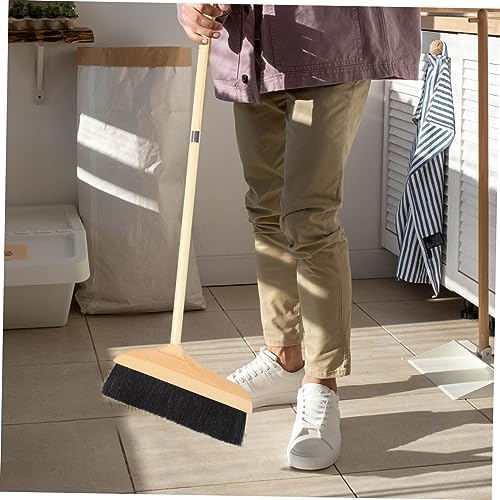 Ipetboom 28C Push Broom with Long Handle and Angled Bristles