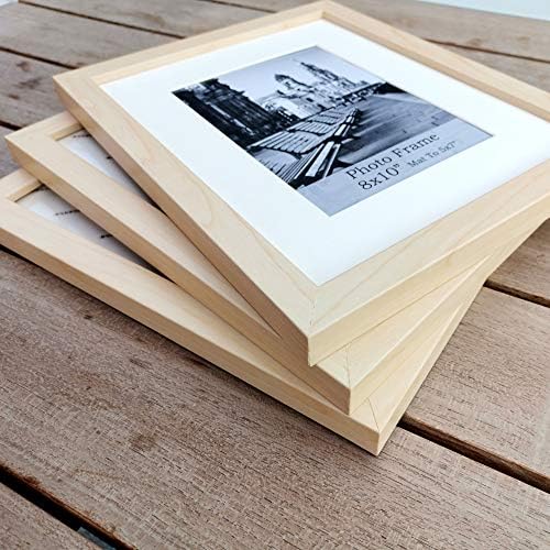Meetart 8x10 Inch Shallow Wooden-Grain Photo Frames Set of 3