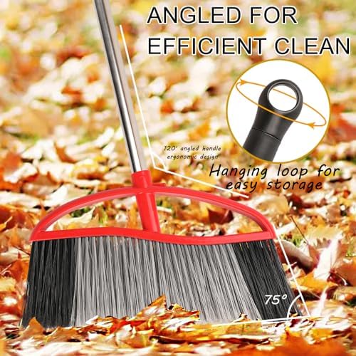 MuLing 157 Heavy Duty Angle Broom with Long Handle