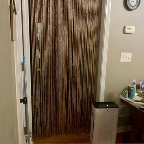 TACHILC Wood and Bamboo Beaded Curtain 355 x 78 Inches