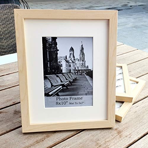 Meetart 8x10 Inch Shallow Wooden-Grain Photo Frames Set of 3