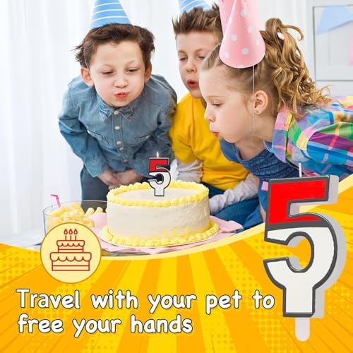 AXBMM Number 5 Cartoon Birthday Cake Candle 1