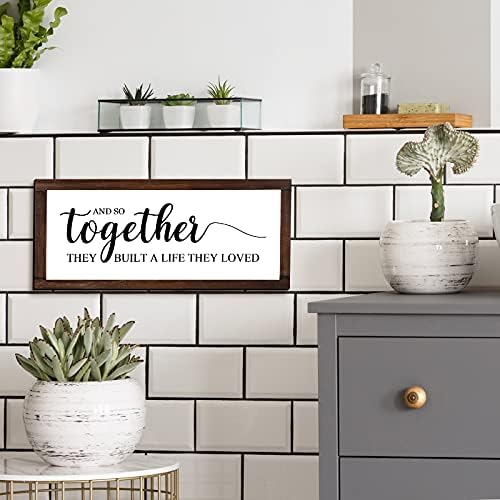 Jetec Together They Built A Life They Loved Wall Sign