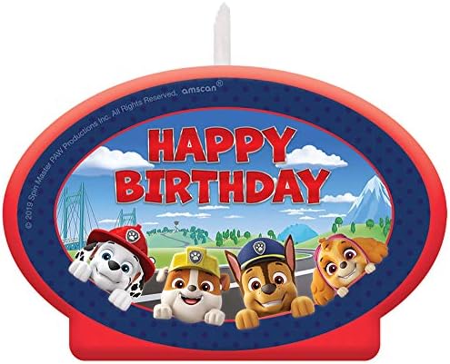 Amscan Birthday Candle Paw Patrol Adventures