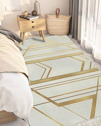 SEVENBABU 4x6 Area Rug with Tassels