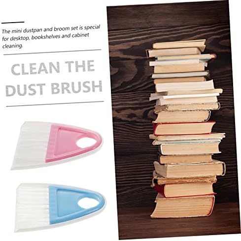 Hemoton Portable Desktop Cleaning Sweep Set 2 Pc Broom Dustpan