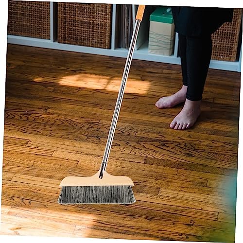 Ipetboom Soft Bristle Push Broom for Hardwood Floors