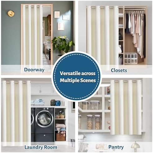 Velvet Door Curtain with Grommet for Privacy and Style