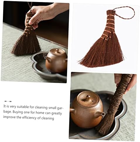 1Pc Hand Broom Natural Palm Design Lightweight for Small Spaces