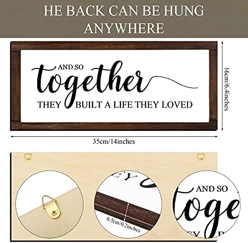 Jetec Together They Built A Life They Loved Wall Sign