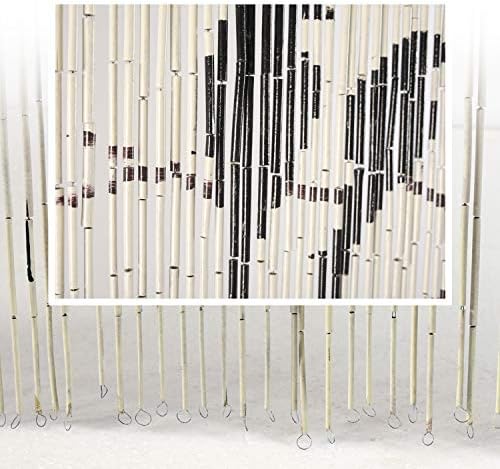 TACHILC Birds Bamboo Beaded Curtain for Doorway