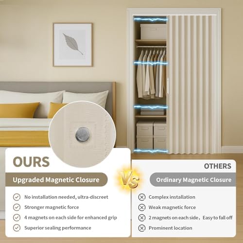 RINHARTEX Blackout Accordion Curtain Set