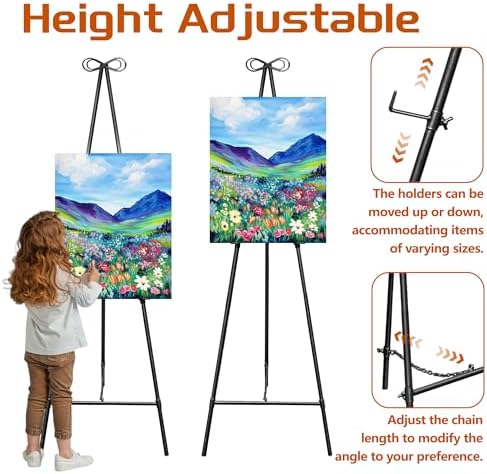 Montex Gold Metal Easels for Display